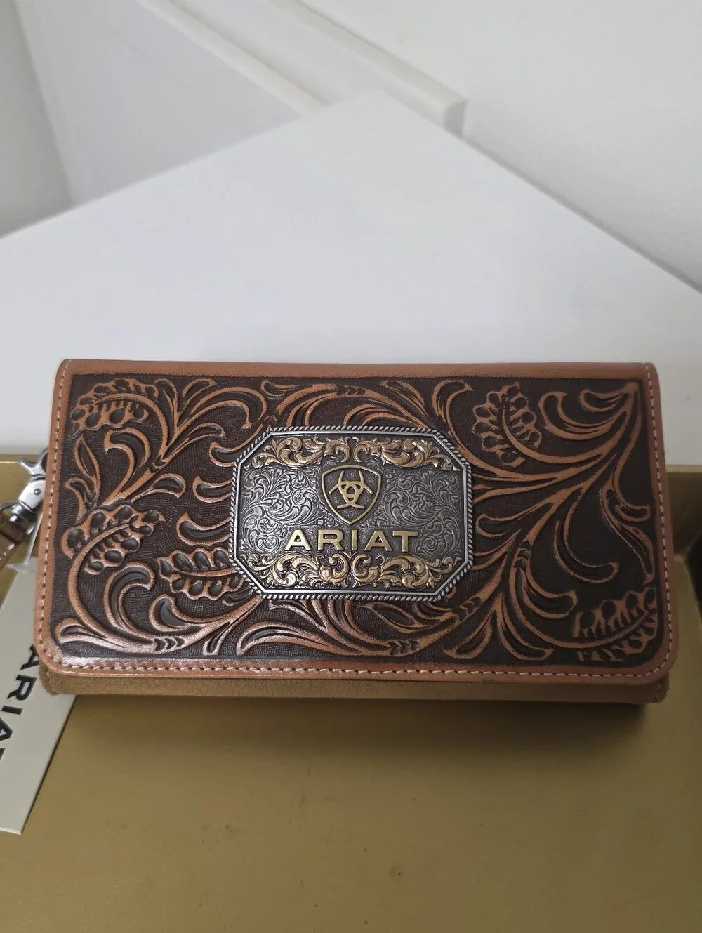 Ariat tooled leather